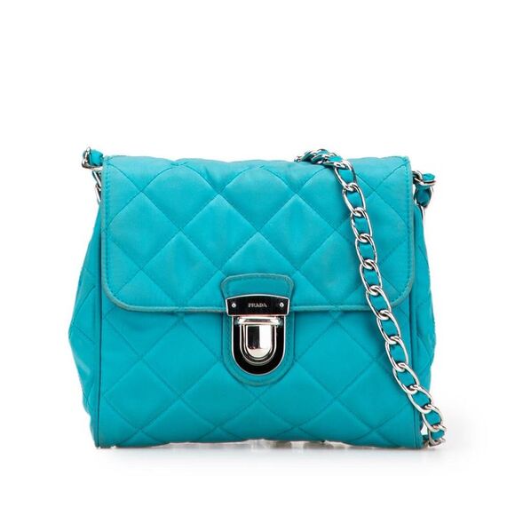 Pre Loved prada Women Blue Crossbody Bags - Picture 1 of 8
